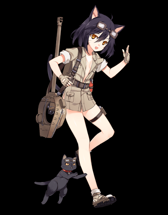 M18 Hellcat illustration captured from her Live2D